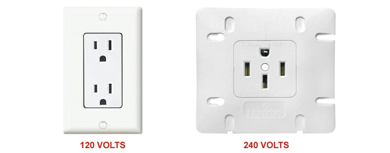 La différence entre 120 volts et 240 volts